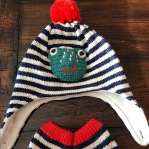Baby Boden hat and mittens